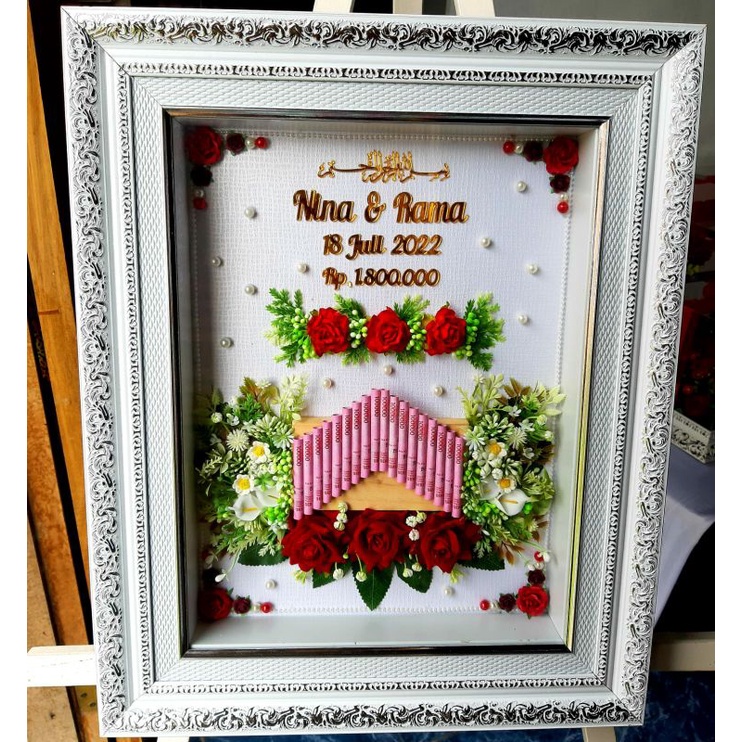 pigura mahar / figura mahar / bingkai mahar / mahar uang