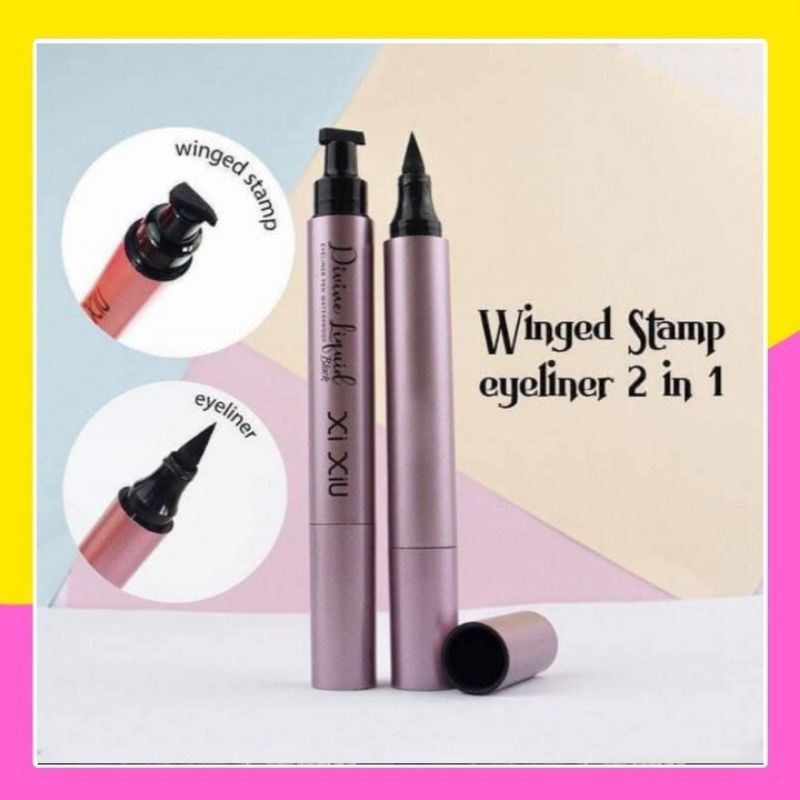 EYELINER WINGED STAMP 2 IN 1 XIUXIU WATERPROOF
