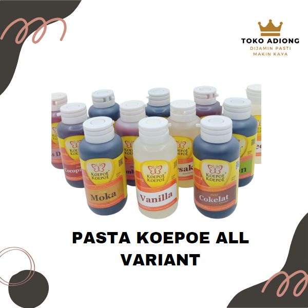 

KOPOE KOPOE PASTA ALL VARIANS / perasa dan pewarna makanan