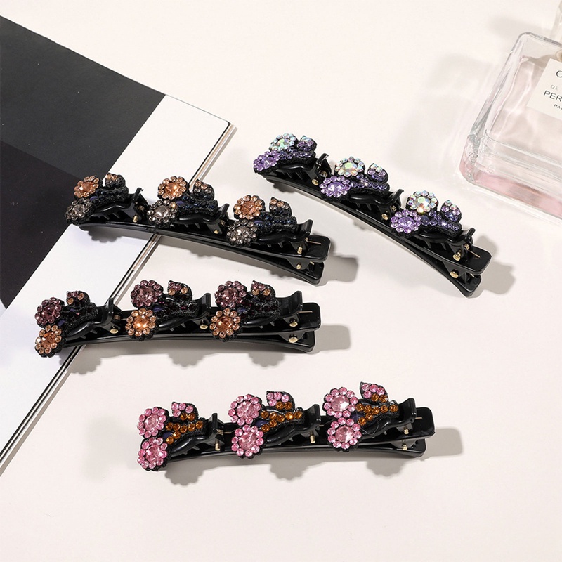 Manis Warna Kristal Musim Semi Rambut Klip Pin Handmade Manik-Manik Jepit Rambut Untuk Wanita Gadis Fashion Sederhana Aksesoris Rambut Hiasan Kepala