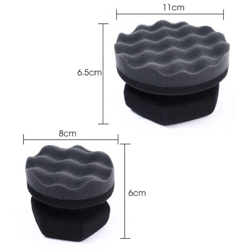 1pc Sikat Detailing Cuci Mobil Cuci Mobil Hitam Alat Pembersih Ban Waxing Ban Spon Density Tinggi Dengan Grip Untuk Aksesoris Perawatan Otomatis