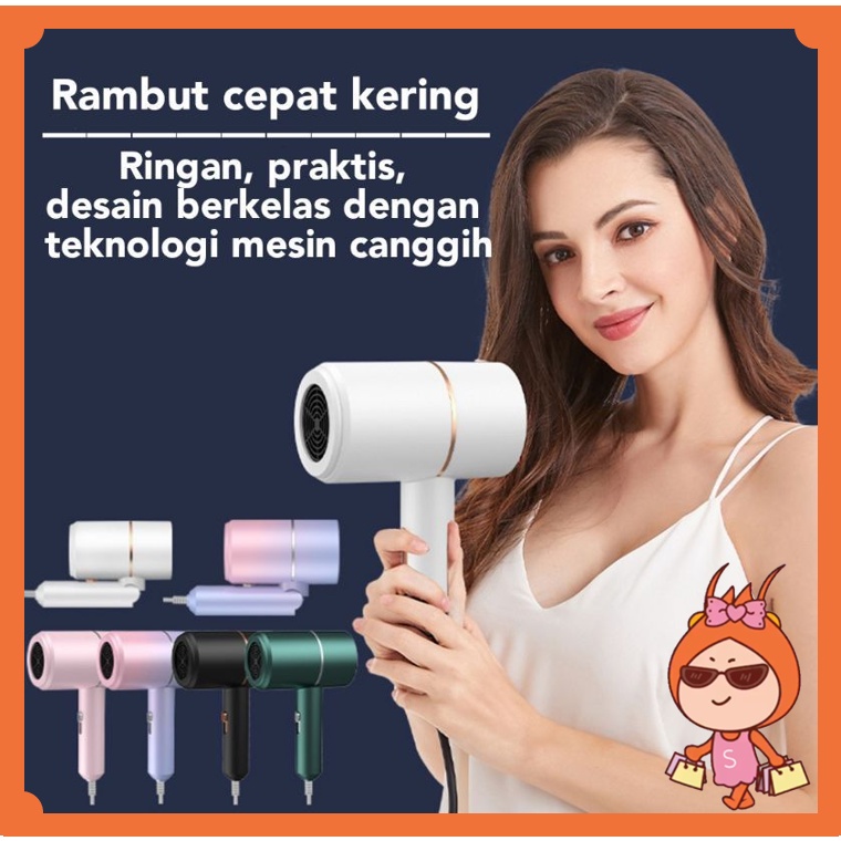 Reseller Welcome - H5629 Hair Dyer Lipat / Hairdryer Kabel Listrik / Penata Rambut Salon Kecantikan 