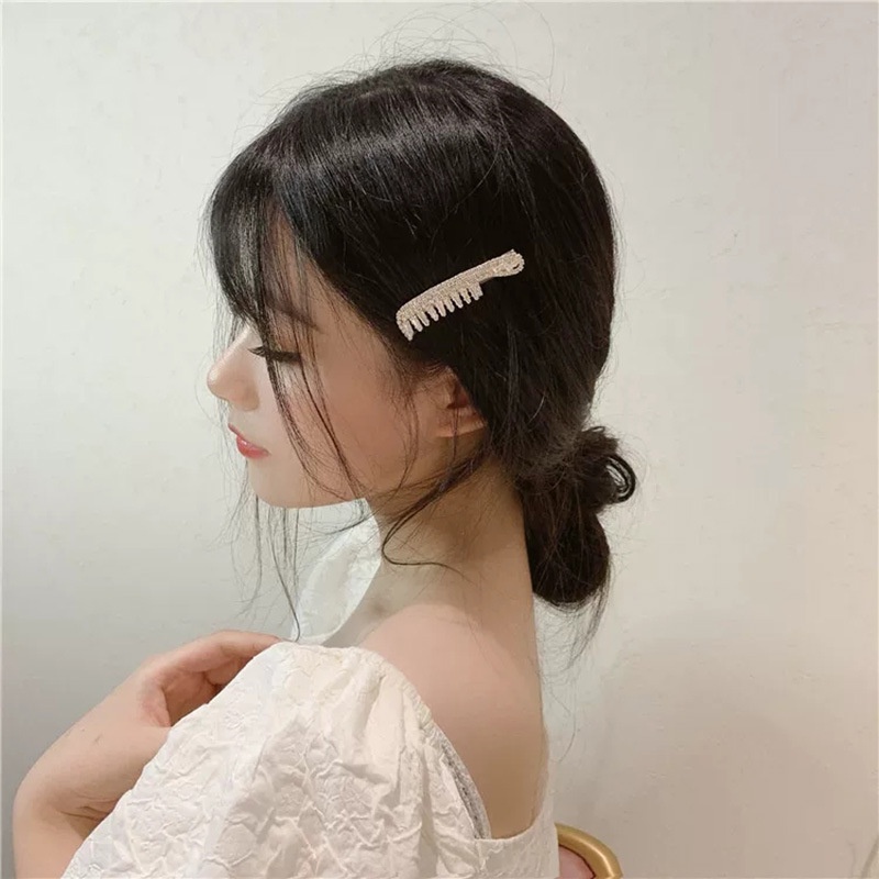 Kupu-kupu Bunga Mutiara Berlian duckbill clip cute ladies Aksesoris Rambut Modis Dan Elegan
