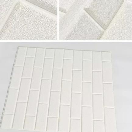 Wallpaper dinding 3D Foam motif serat kulit Jeruk Premium