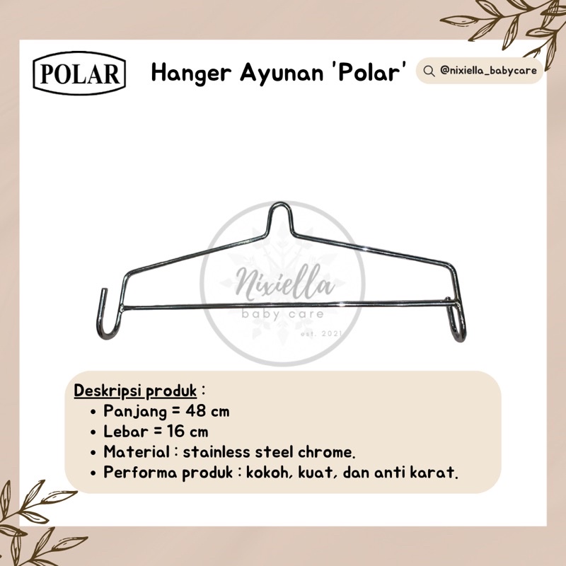 NIXIELLA - HANGER AYUNAN POLAR & MY DEAR BESI SEGITIGA