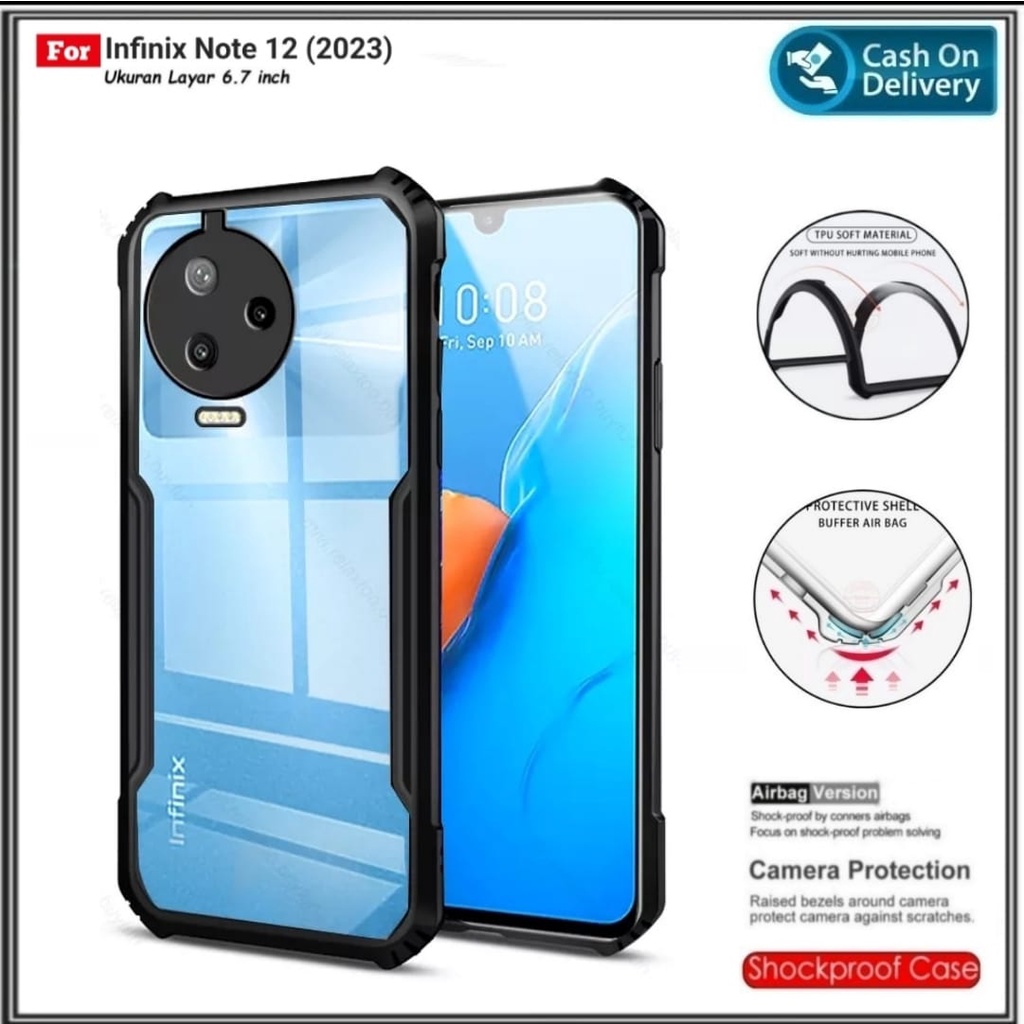Case Infinix Note 12 PRO 4G NFC Infinix Note 12 2023 Soft Hard Transparant Case Cover