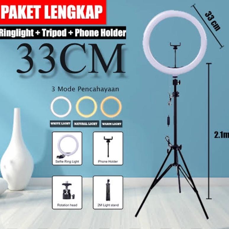 Jual Produk Paket Lengkap Ring Light Led Cm Cm Lampu Cm Make Up Lampu Tripod M