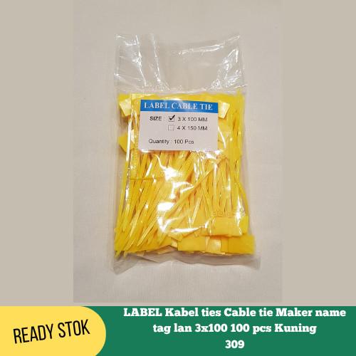 

Label Kabel Ties Cable Tie Maker Name Tag Lan 3X100 100 Pcs Kuning Kualitas Best Seller