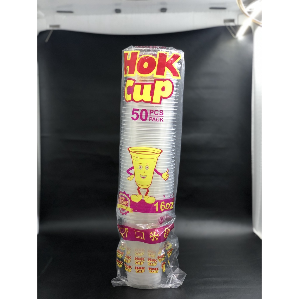 GELAS / CUP PLASTIK PP BENING HOK UKURAN 12OZ 16OZ 22OZ