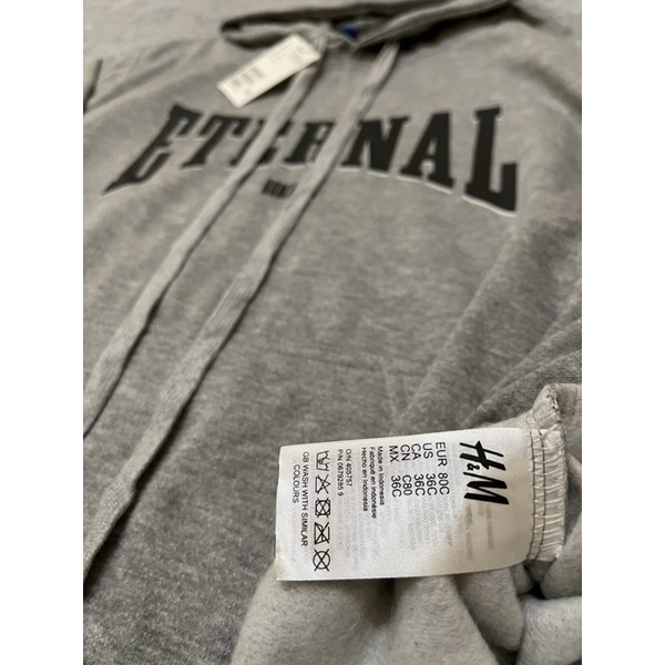 HOODIE H&amp;M ETERNAL GREY/CEST/ROSE/NEWYORK