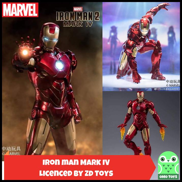 Marvel Zd Toys Ironman 2 Mark 4 Ironman Mk Iv Original Iron Man