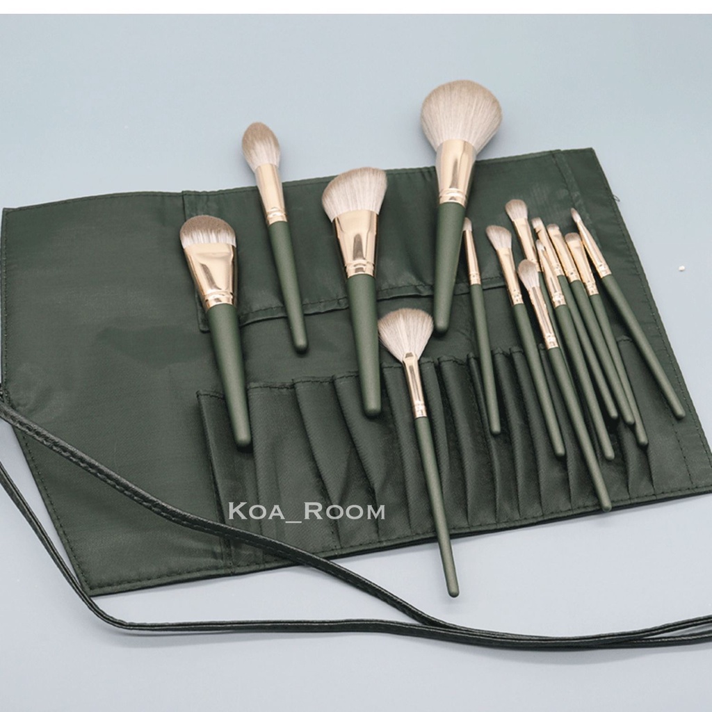 Makeup Brushes ( Set Kuas Makeup ) 14pcs termasuk brush case!!!