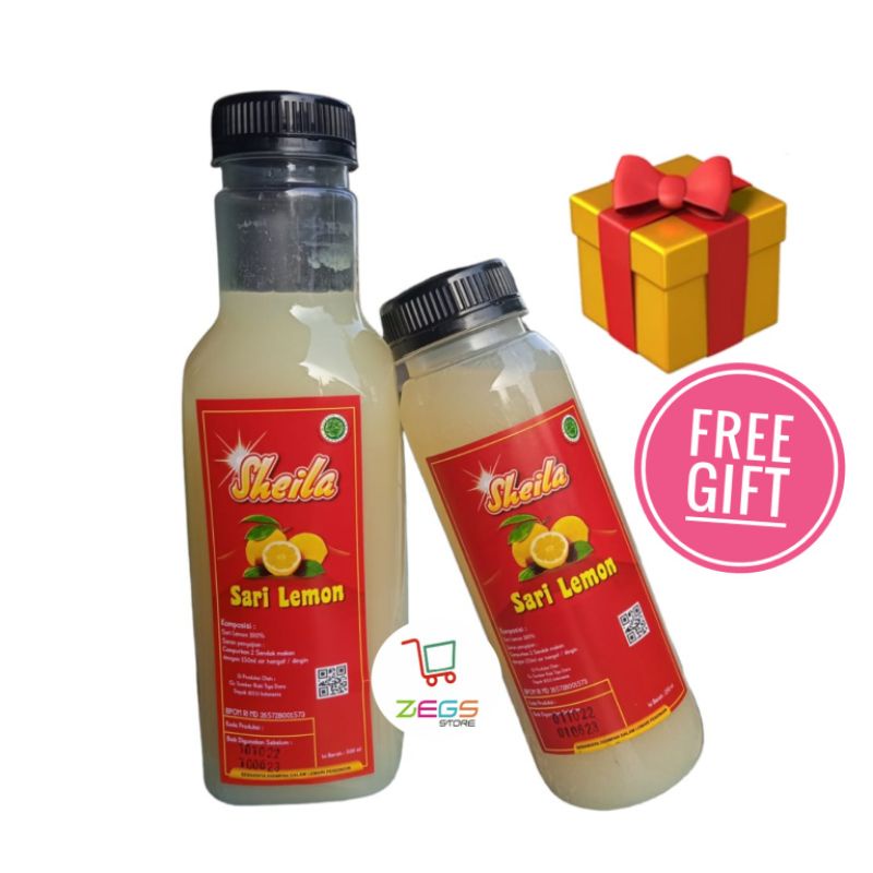 

Premium Sheila Fresh Sari Lemon murni ukuran 500ML+ 250ML