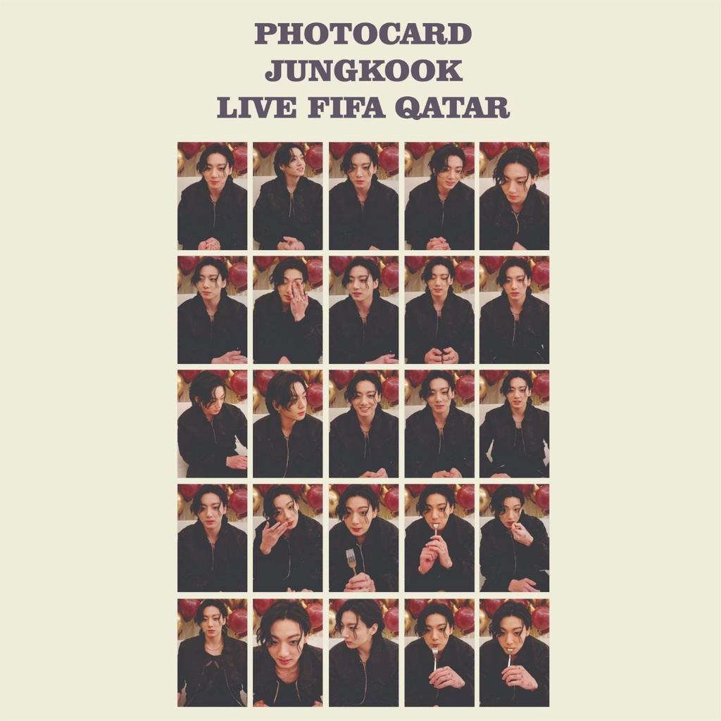 PHOTOCARD JUNGKOOK LIVE AFTER QATAR  PERFORMANCE