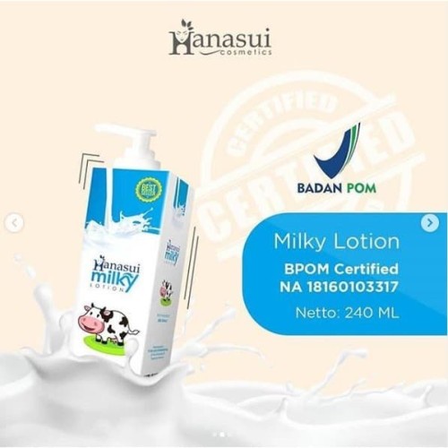 Hanasui Milky Lotion//Handbody Milky by Hanasui 240ml