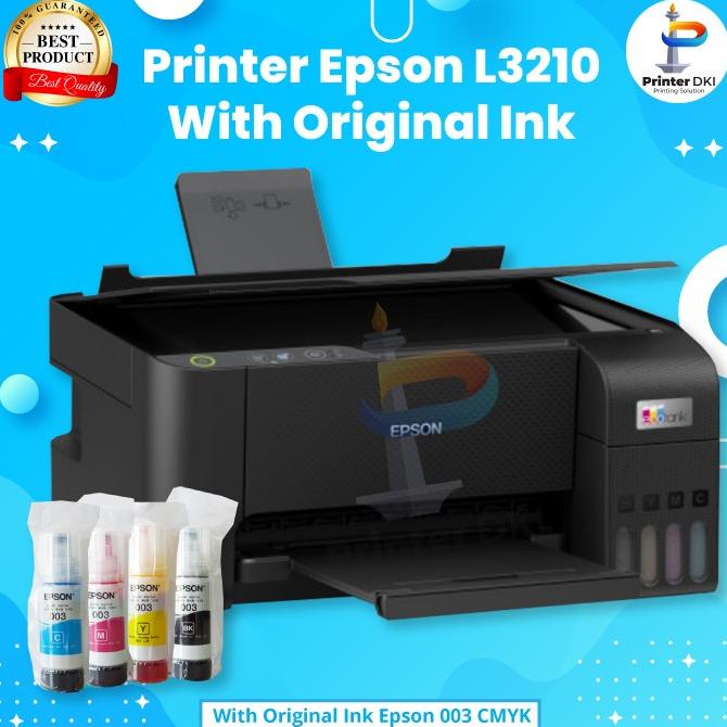 Epson Ecotank L3210 A4 All-In-One Ink Tank Printer Print Scan Copy Printer Original