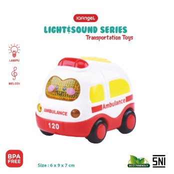 BABIESFIRST IQBT0147 LIGHT&amp;SOUND TRANSPORTATION CAR TOYS Mainan Bayi