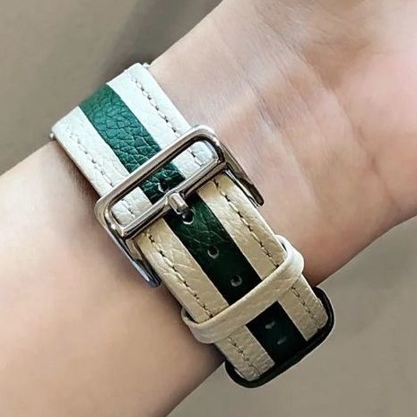 Strap Jam Tangan Apple Watch Kulit Leather Bahan Premium Untuk iWatch 8 7 6 SE 5 4 3 2 1