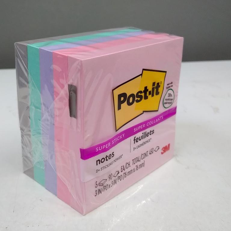 

Model Baru 3M Post It Super Sticky Notes 654-5SSNRP Super Collants 3inch x 3 inch T56!