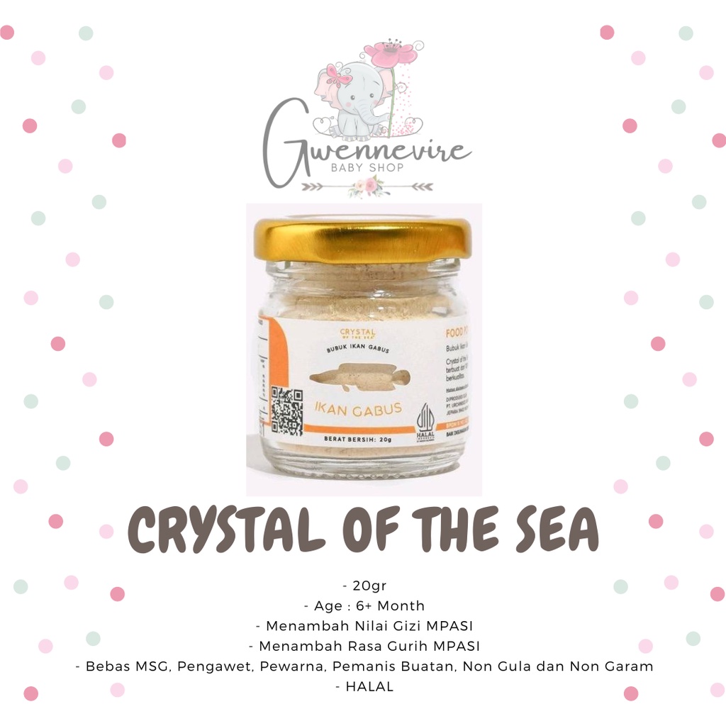 CRYSTAL OF THE SEA - Ikan Gabus Food Powder CRYSTAL OF THE SEA 20 gr / Bubuk Ikan Gabus / Kaldu MPAS