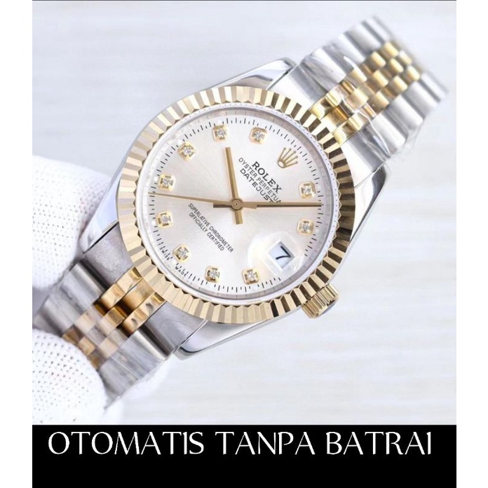 Jam Tangan Pria Otomatis Rantai Rolx | Free executive Bok