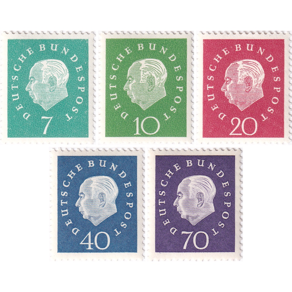 

Prangko Germany 1959 - Professor Dr. Th. Heuss