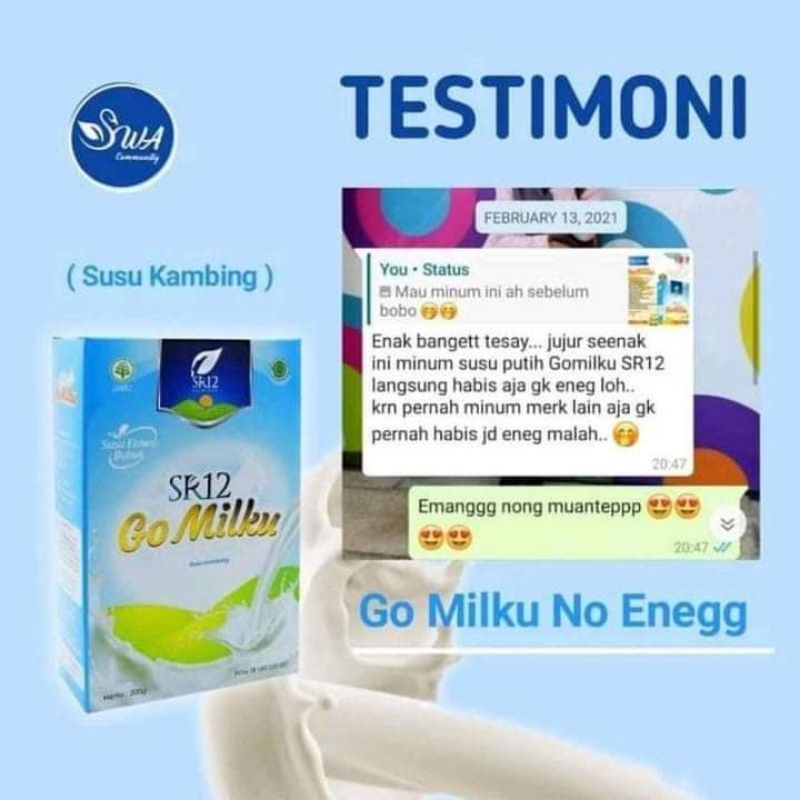 

GOMILKU SUSU KAMBING ETAWA SR12