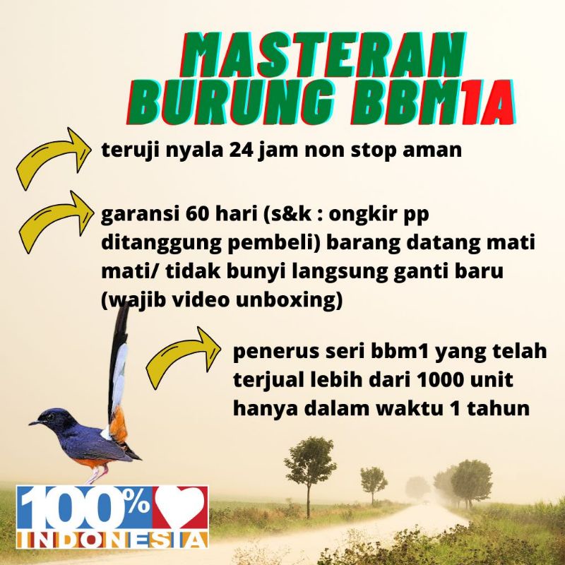 BBM1A SPEAKER MASTERAN BURUNG DIGITAL MP3 MONCER KONCER SONO GO BIRD MASTER ORI ORIGINAL JEDA JERNIH