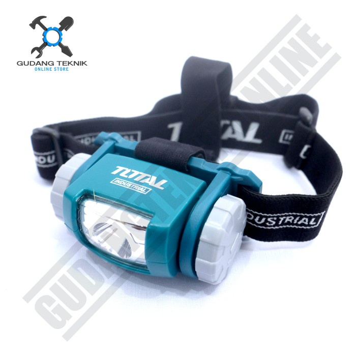 Headlamp Senter Led Rechargeable Tahan Air 3xAAA THL013AAA2 TOTAL / Flashlight Lampu Senter Kepala Tahan Air 150 Lumens BATERAI AAA THL 013AAA2 TOTAL