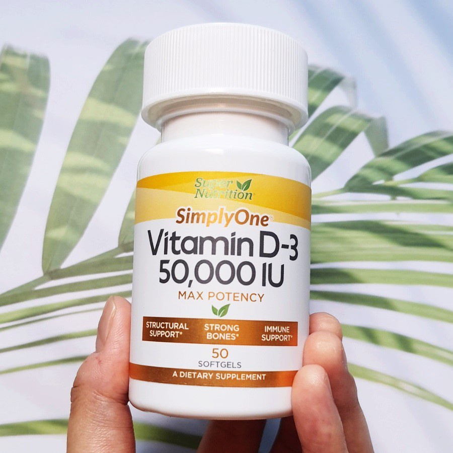 Super Nutrition SimplyOne Vitamin D3 D-3 50000 IU 50 Softgels Simply One