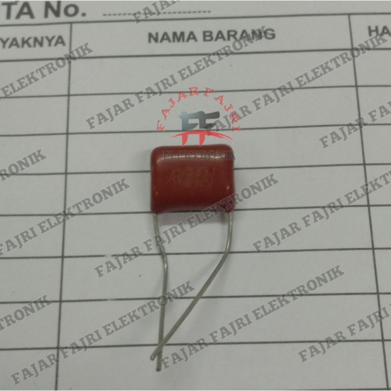Capacitor milar 33n 333j 630v Kapasitor milar 333 630 volt