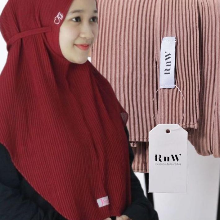 jilbab BERGO PLISKET ceruty PLISKET bergo Instan Plisket ORI NAYLA