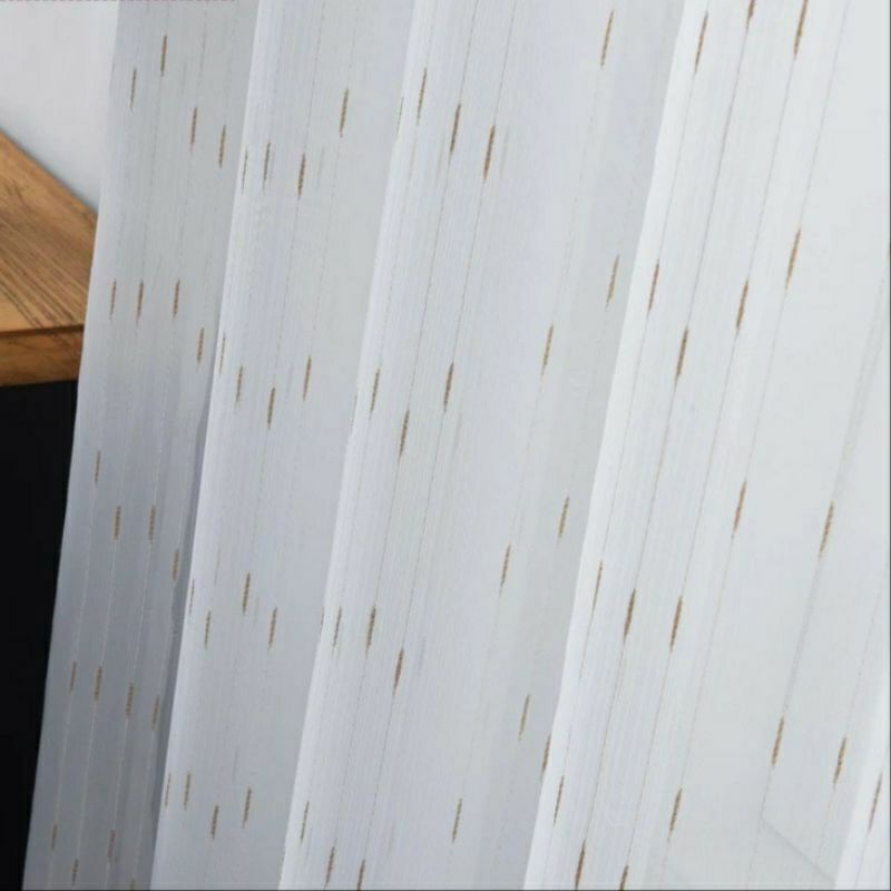 ❤️AX Gorden❤️ Vitrase putih serat emas/Vitrase blackout tebal/ vitrase putih murah tebal minimalis