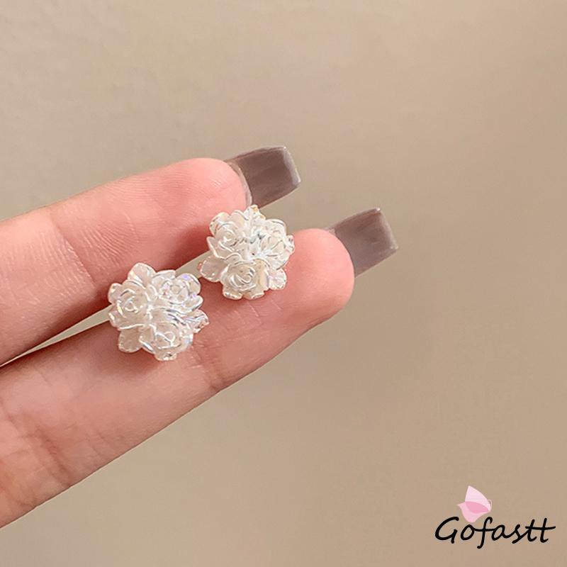 Anting-anting 925 Desain Sterling Silver Fashion Rose Anting-anting Premium Merasa Temperamen G