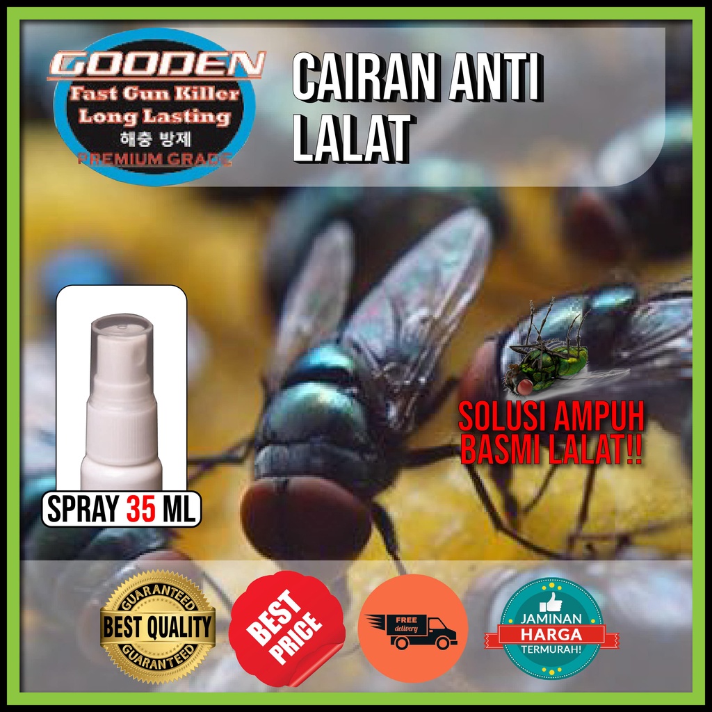 CAIRAN RACUN PENGUSIR LALAT 35 ML GOODEN Spray Cairan Pengsir Lalat di makanan Racun Pengusir Lalat 