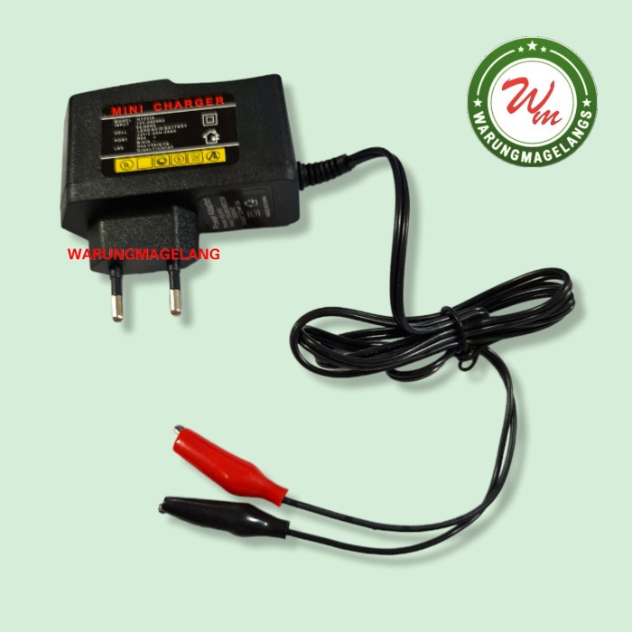 Mini Charger accu aki sepeda motor 12 volt mini chas cas baterai casan