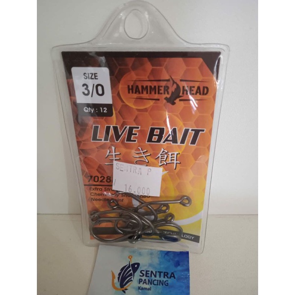 KAIL PANCING HAMMER HEAD LIVE BAIT SIZE 3