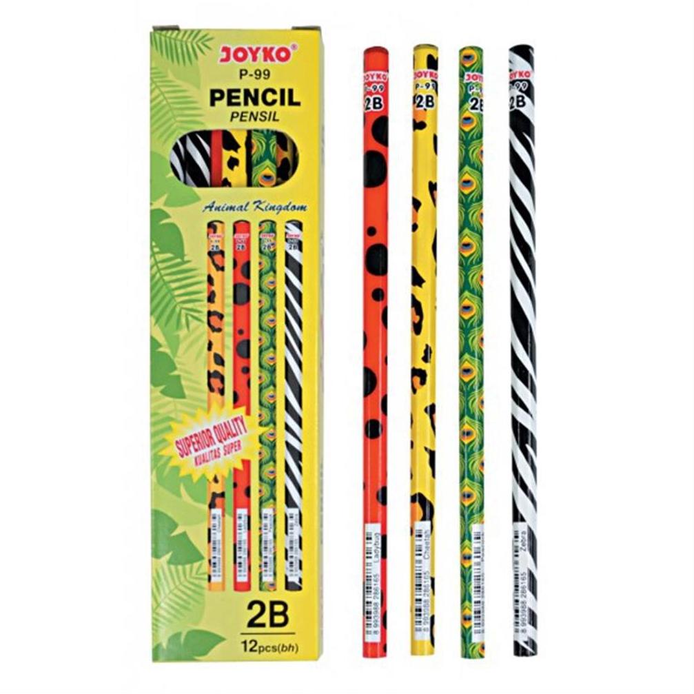 

[KODE PRODUK DFNWM8763] Pensil 2B P-99 Animal Joyko (12Pcs)