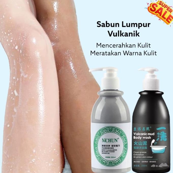 PROMO SERU [COD] Volcanic Whitening Shower Gel - Sabun lumpur vulkanik 260 Gr ORIGINAL 100%