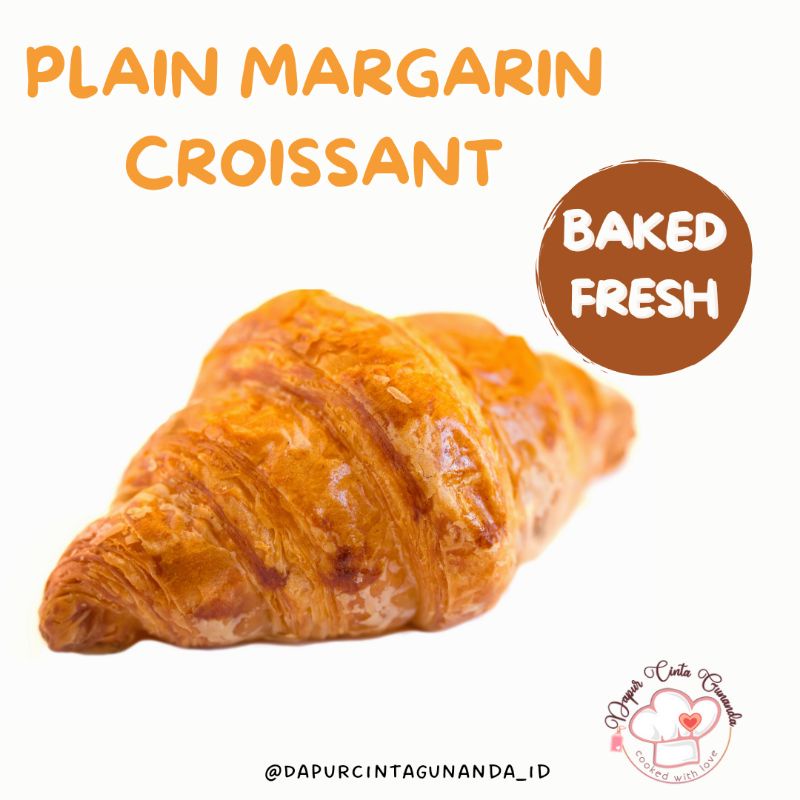 

1 dus Plain Margarin Croissant size 35 gr