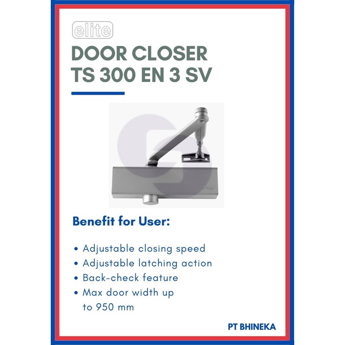 Penahan Elite Door Closer Ts300 En 3