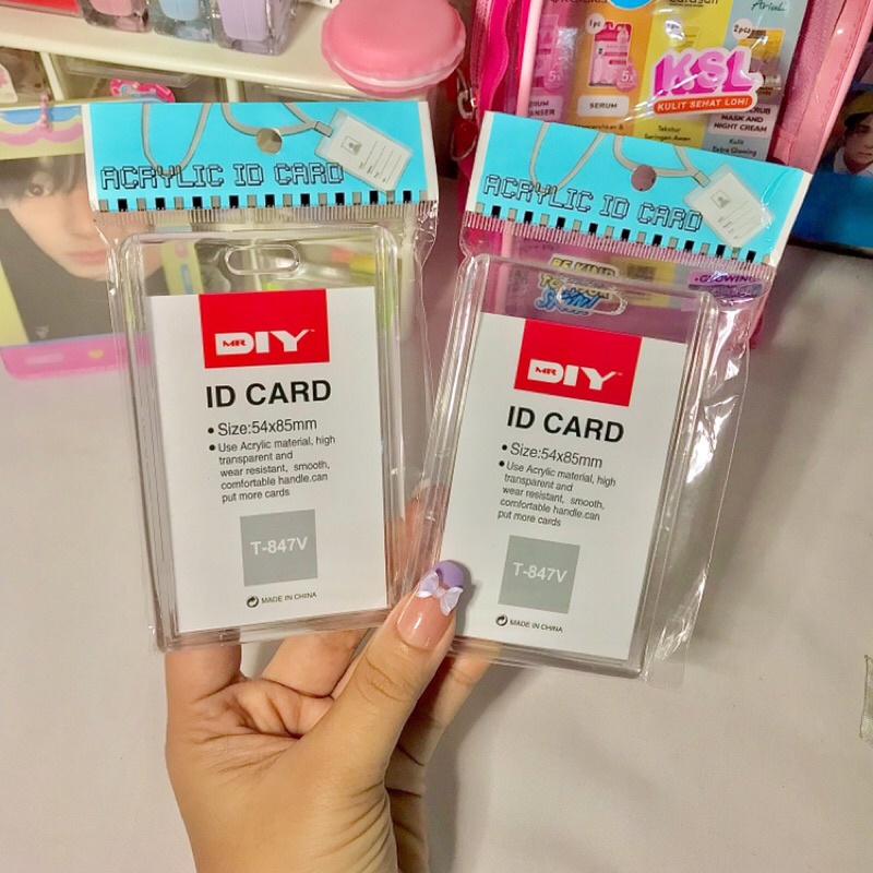 {Jastip} Mr.Diy Cahol PC Acrylic Id card