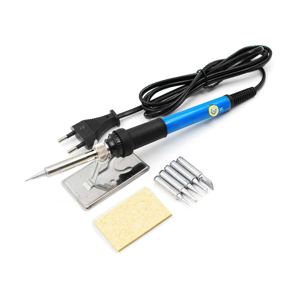 High Quality Solder Iron Adjustable Temperature 60W Free 5 Kepala Solder Kepanasan Solder bisa Di atur