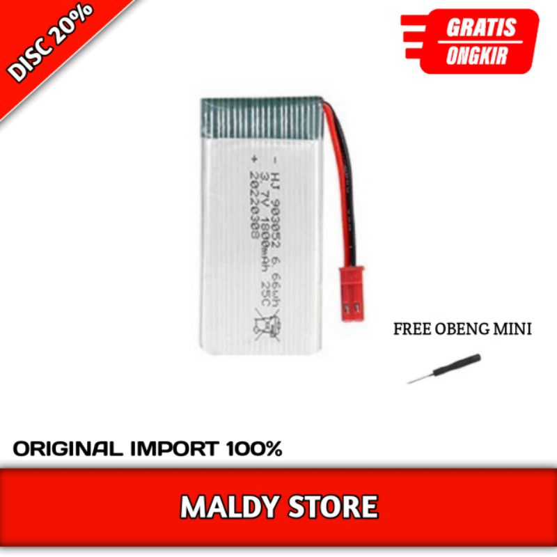 Baterai Cadangan Dan Charger Drone TXD 8S/HJRC/Syma/HJ14W/KY101/ 3.7V 750/2000/1800/500Mah USB CHAS 