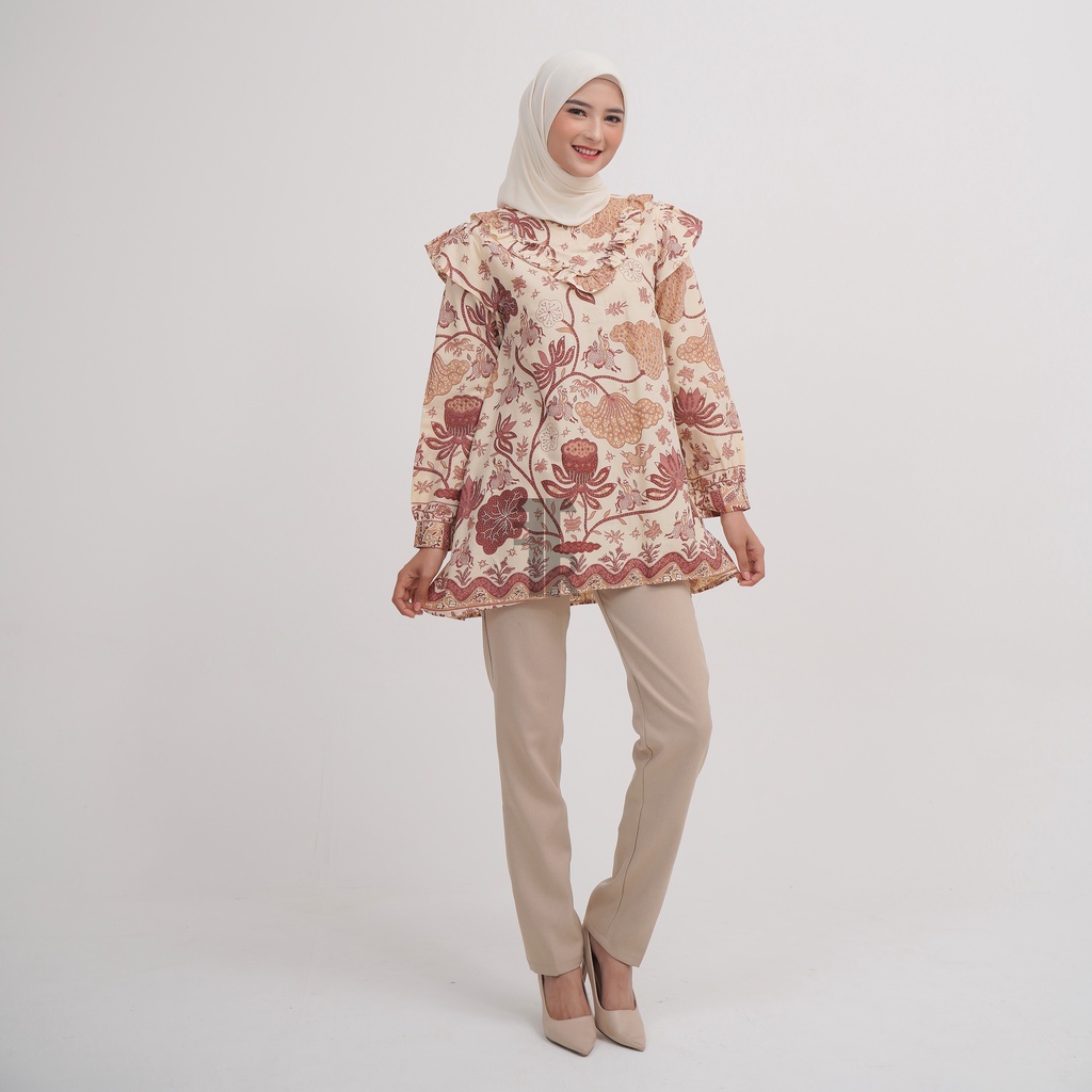 FITTINGROOM11 Batik - Haya Blouse Bunga