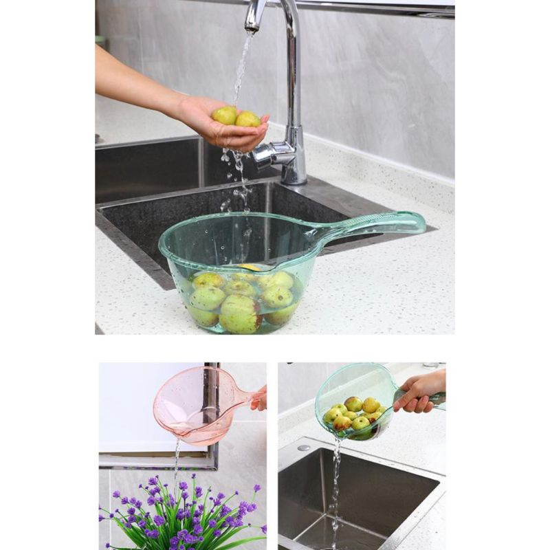 Gayung Mandi Transparan Serbaguna Estetik/ Gayung Bayi / Gayung Transparan / Perlengkapan Mandi / Wa