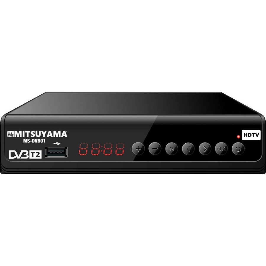 Set Top Box Mitsuyama Alat Penerima Siaran TV Digital | stb set top box mitsuyama MS-DVB 01 untuk siaran digital full HD support wifi youtube | Mitsuyama DVB -T2-01 set topbox tv analog ke digital | FMS