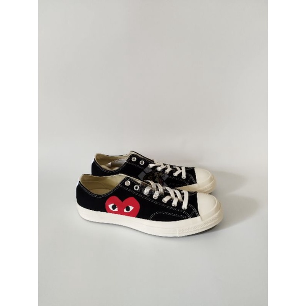 Converse 70s x CDG Play Low Black White (Original 100%)