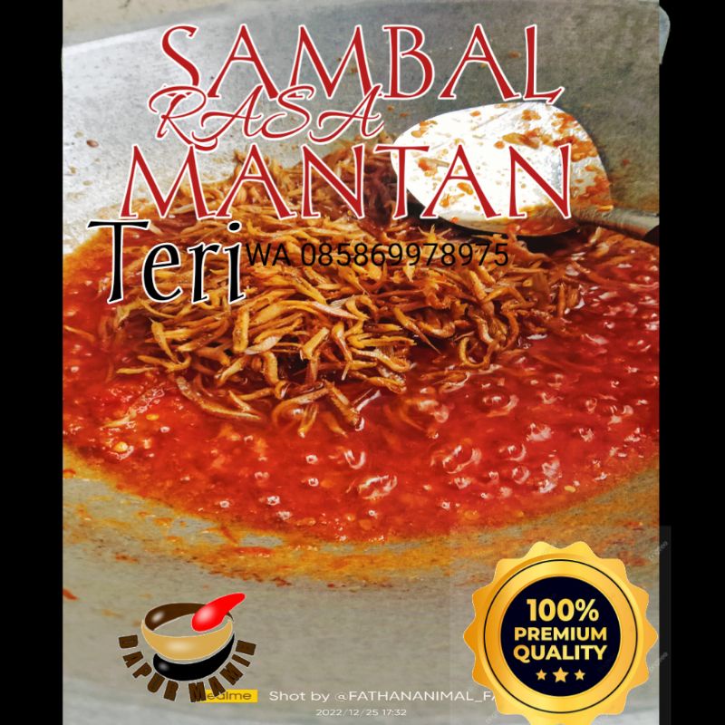 

sambal sambel teri medan asin pedas rasa mantan 180gr pedasnya gila