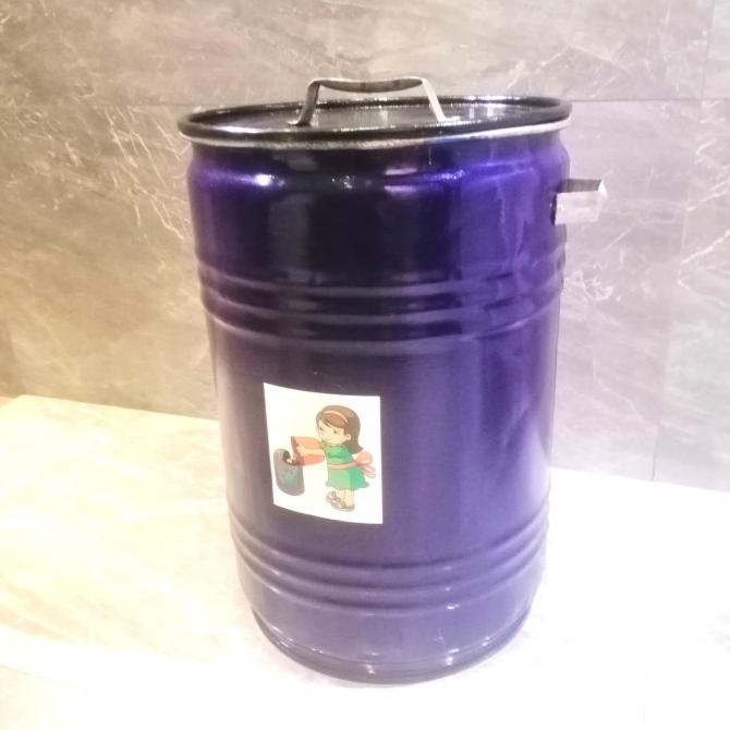 Tong Sampah Tempat Sampah Besar Plat Besi Tebal T57X L39Cm